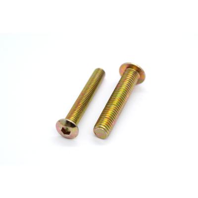 China High Quality HEX Brass Flat Head Screws Hex Pin Screw for sale