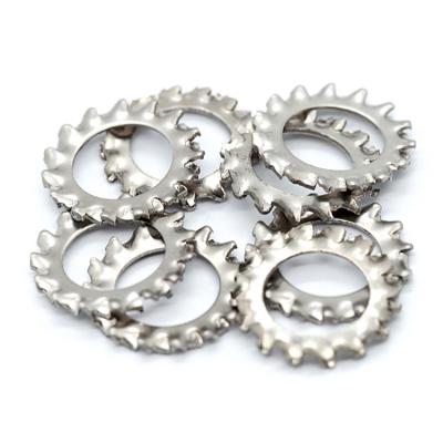 China Plain Factory Application Direct Heavy Industry External Teeth Star Lock Washers for sale