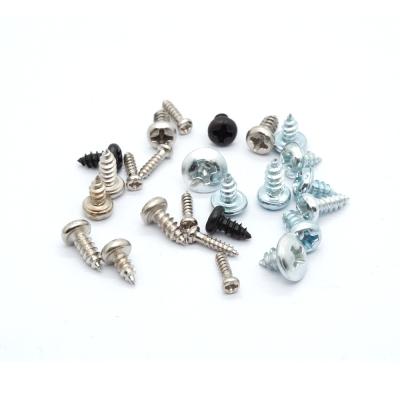 China Pan High quality all kinds of white blue black oxidizing self-tapping screws, electric and machine small screws for sale