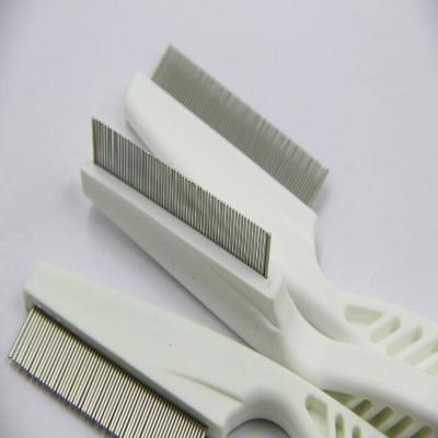 China Viable Dog Hair Brush Shedding Comb Pin Brush Flea Comb Stainless Grooming for sale