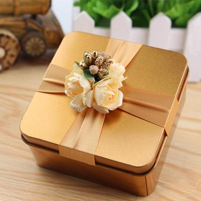 China 12pcs/set Candy Box Tea Can Gift Box Big Heart Round Square Shaped Mantal Wedding Gift Box Tinplate For Baby Shower 9cm x 9cm x 5cm for sale