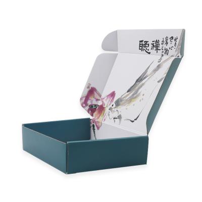 China Recycled Materials Printed Corrugated Cardboard Shipping Boxes , Folding Packing Corrugated Gift Boxes for sale