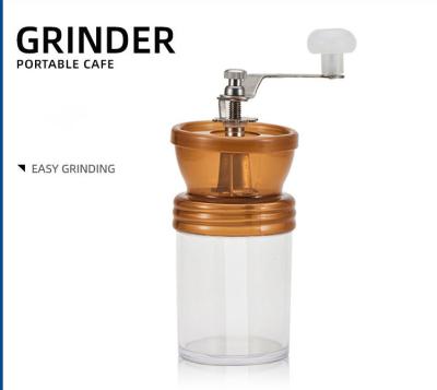 China Portable Car Stainless Steel Body Burrs Mini Ceramic Adjustable Coffee Grinder Tool Portable Manual Coffee Grinder for sale