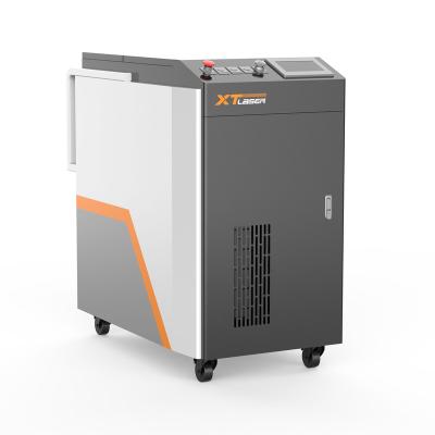 China Industrial Ultrasonic Metal Oxide Cleaning Machine Fiber Laser Cleaner Metal Mold Machine Laser Descaler Excellent Raytools for sale