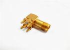 China Networking SMA RF Connector , Female PCB Connector with Copper Conductor Material for sale