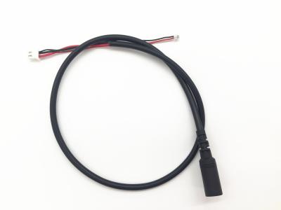 China Tipo negro vino 28AWG/22AWG DC de la asamblea del moldeado del PVC de cable de transmisión Jack 3.5*1.35 en venta