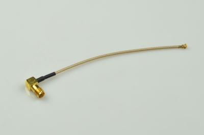 China Frau Rf-Kabel-SMA rechtwinklig zu UFL-Verbindungsstück mit Koaxialkabel RG 178 zu verkaufen