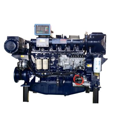 China Weichai WP12 water cooled propulsion marine diesel engine 350HP to 550HP with 300 gear box for boats on sale for sale