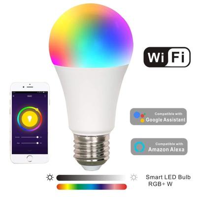 China Residential Smart Multi Color LED Light Bulb 7W WiFi Smart Dimmable Light Voice Control By Amazon Alexa Google Home for sale