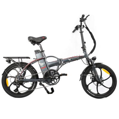 China Jager Aluminum Alloy Bikes 20 Inch Scorpion S2 E-Bike All Wheel Rim 54.6V/2A Battery Fat Tire Electric Bike Portable Folding Foldable Bicycle for sale