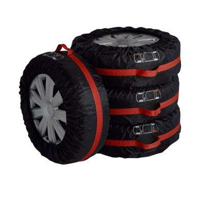 China Sports Tiroflx 4pcs Set Universal Car Tire Cover Spare Part Tire Cover Carry Bag With Handle For Car Truck 13