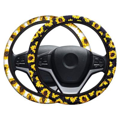 China Universal Flower Tiroflx Car Accessories Wheel Cover Neoprene Skid Resistance Car Steering for sale