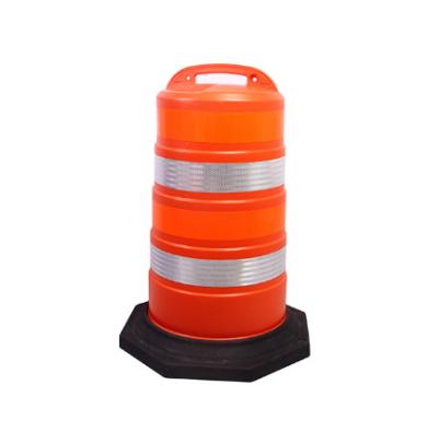 China Tiroflx Traffic Visibility Road Safety Cone Logo Shape PU Foam High Pressure Custom Heavy Duty Soft Ball Pressure Rubber Black Bottom Cylinder for sale