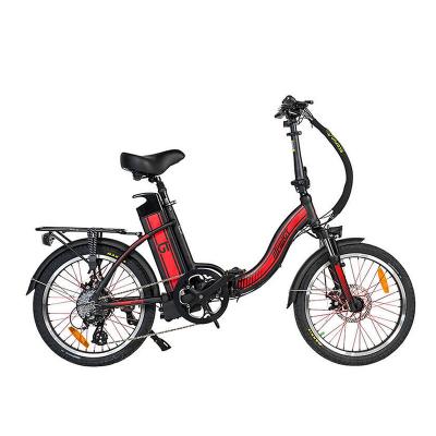 China Aluminum Alloy Jager Bikes 20 Inch Alpha GT E-Bike All Wheel Rim 48V /14.4AH Battery Electric Bike Portable Folding Folding Bicycle for sale