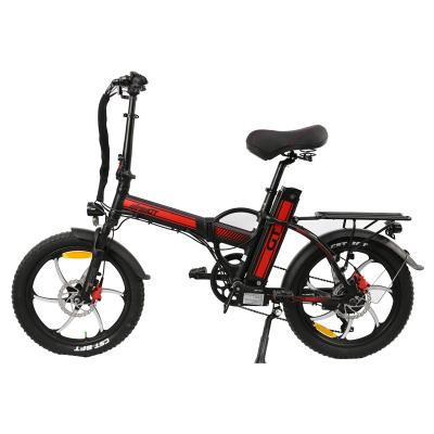 China Aluminum Alloy Jager Bike GT 20 Inch Alpha E Bike All Wheel Rim Fat Tire 48V/15AH Battery Portable Folding Electric Bike EU USA UK for sale