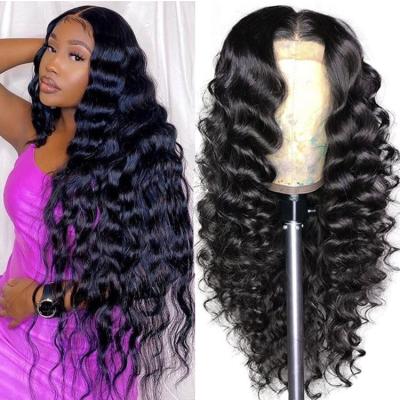 China Cheap Hot Sale Loose Wave Human Hair Wigs For Women Brazilian Virgin Color Cuticle Aligned Hair 13x4 Loose Wave Lace Front Wig for sale