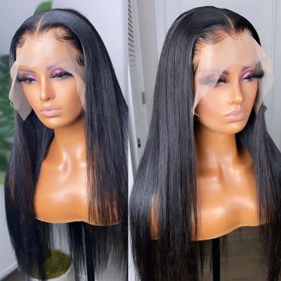 China Wholesale Peruvian Silky Straight Wave Hair Wig Cuticle Aligned Lace Frontal Wigs For Women Color 13*6 Hd Transparent Lace Frontal Wig Hair for sale