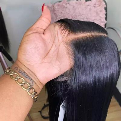 China Hd Silky Straight Sheer Wave Lace Frontal Wig, 13x6 Lace Front Human Hair Wigs With Baby Hair, Transparent Lace Front Wigs For Black Women for sale