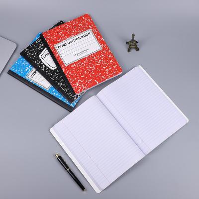 China Black and White A4 Exercise Notebook A5 Size School Magnetic Leather Custom Composition Book A4 Exercise Composition Notebook for sale