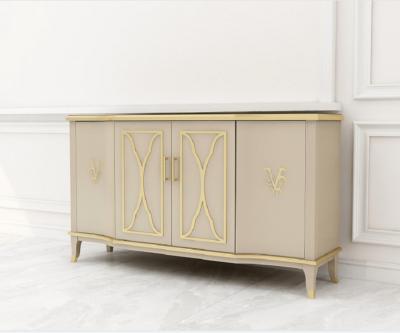 China American Solid Wood Dining Room Luxury Side Cabinet Console Table Storage Cabinet Solid Wood Sideboard With Drawers for sale