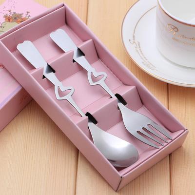 China Sustainable Stainless Steel Spoon and Fork Wedding Gift for sale