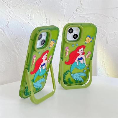 China Shockproof Cover for iphone7-13 promax New Arrival 3D cartoon TPU clear cell phone case stand itself for i phone pro max 13 for sale