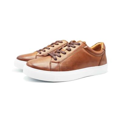 China Cushioning Manufacturer Wholesale Custom Comfortable Lace Up Cognac White Men's Workout Sport Sneaker for sale