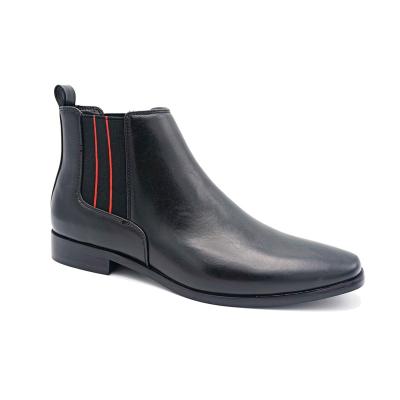 China Wholesale High Quality Winter Breathable Solid PU Leather Men's Chelsea Boots for sale