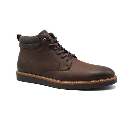 China All Season OEM Brands Leather Casual Fashion Men's Stylish Shoes Desert Combat Boot Breathable Adult for sale