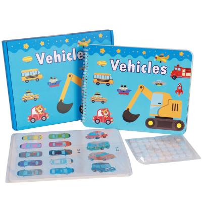 China paper & Cardboard My Vehicles Busy Busy Handmade Montessori Book Theme Preschool Busy Book for sale