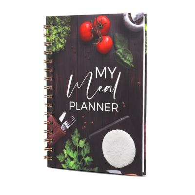 China Custom Printing Spiral Print Personalized Wellness Journal On Demand Weekly and Daily Undated Meal Planner for sale