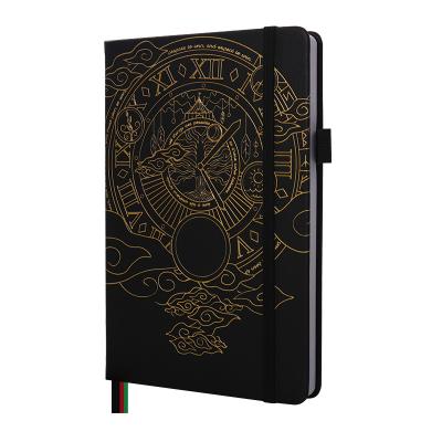 China PU A5 Spiral Hardcover Book The Law of Attraction Life Notebook Planner Journal with Printed Logo for sale