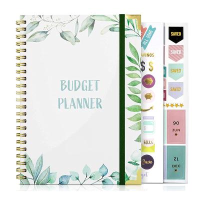 China Financial Planner Organizer Expense Tracker Notebook Journal Spiral Budget Book for sale