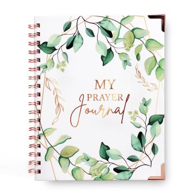 China Custom Spiral Notebook Weekly Planner Printing My Prayer Journal With Corner Guard for sale