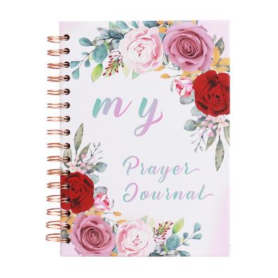 China Custom Printing Spiral Hardcover Book Christian Prayer Planner Journal 2023 Spiral for sale