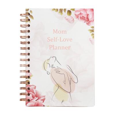 China Customizable Self Care Spiral Journal Joyful Self-Wellness Private Label Narcissism Planner for Mom for sale