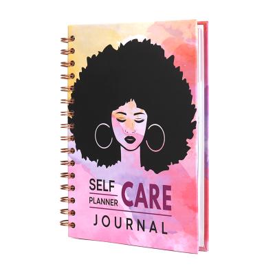 China Wholesale Custom Spiral Self Care Planner and Journal for Black Women for sale