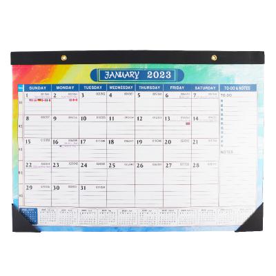 China Wholesale Custom Print Yearly Wall Calendar Large Desk Pad Calendar Toss List and Notes Wall Calendar for Planning and Organizing for sale