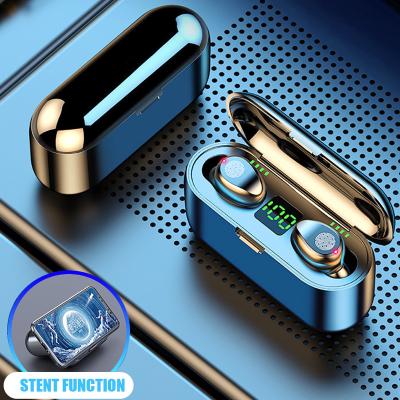 China 2022 Ipx7 Audifonos 5.1 In-Ear 9D Headphones Auriculares Waterproof Earphone F9 Wireless Earbuds for sale