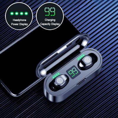 China unique In-ear design noise canceling Auriculares F9-8 F9-5c wireless earbuds touch control tws F9 with battery display for sale