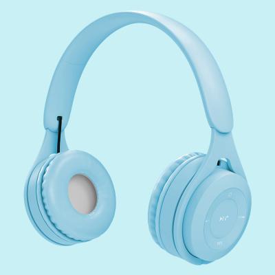 China 2022 TF Card Slot High Quality Smart Radio M6 Earbuds BT Tooth 5.0 Blue Earbuds Noise Cancel Macaron Color for sale