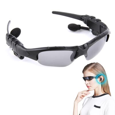 China Glass Earphone Sunglasses Earphone Outdoor Sport Music Riding Bicycle Wireless Earphone Polarized Glass Sunglasses Earphone for sale