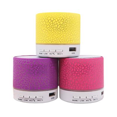 China Wholesale Cheap LED Flashing Light Factory Portable BT Mini Wireless Speaker With LED Light for sale