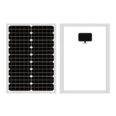 China 13.9% High Quality Family Yard Street Light Monocrystal 25W Small Photovoltaic Solar Panel for sale