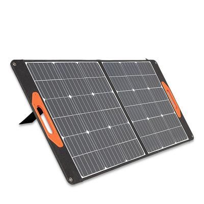 China Popular universal 100W solar panel 2 times folding panel 40w solar panel portable foldable charger with usb 158.75mmx29.2mm for sale