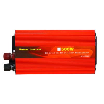 China Home Used Factory Off Grid Inverter 220V Surge Protection 12v 24v 48v DC AC 500W 500 Watt Inverter for sale