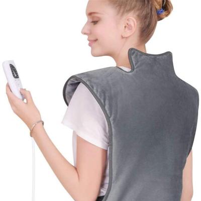 China Physiotherapy ETL Approval 110V/220V Auto Cut Extra Large Back and Shoulder Heating Pads Electric Overheat Protection for sale