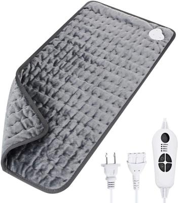 China Physiotherapy Machine Washable Large 76*40cm 4 Timer Levels Electric Heating Pad For Back/Shoulder/Neck/Knee/Leg Pain for sale