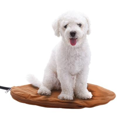 China 30*30cm Small Circle Overheat Protection Pet Heater Pad With Detachable Cover for sale