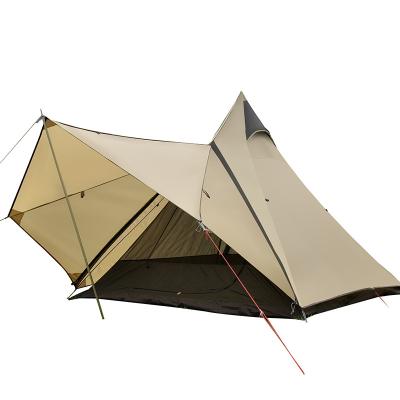 China Waterproof And Windproof Foldable Lightweight Teepee Tent Indian Style Tent For Adult Glamping for sale